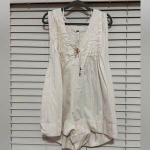 Free People Webster romper | ecru | L